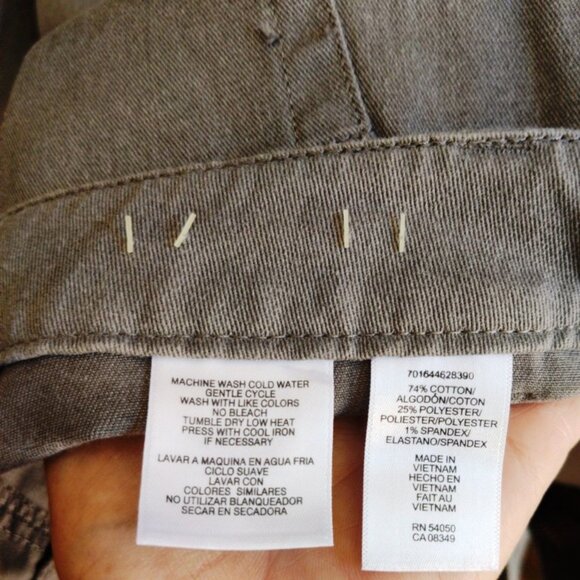 Jones NY Gray Denim Jeans, Shirred Elbow Lngth Top & Floral Kimono SZ 12/Lar NWT - Picture 11 of 16